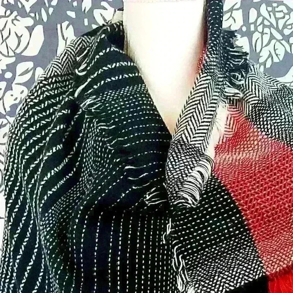 MERONA Womans Scarf REVERSIBLE Hajib Shoulder Rectangle Wrap 76 x 28" - Picture 2 of 8